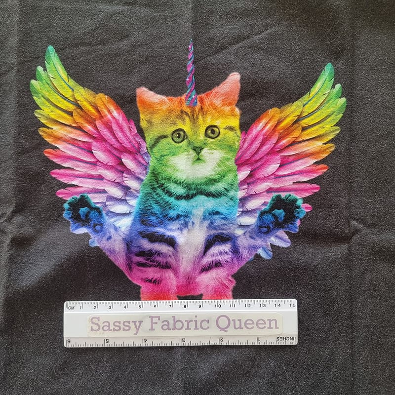 Yoga UniKitty 50cmx50cm panel - Cotton Lycra 220